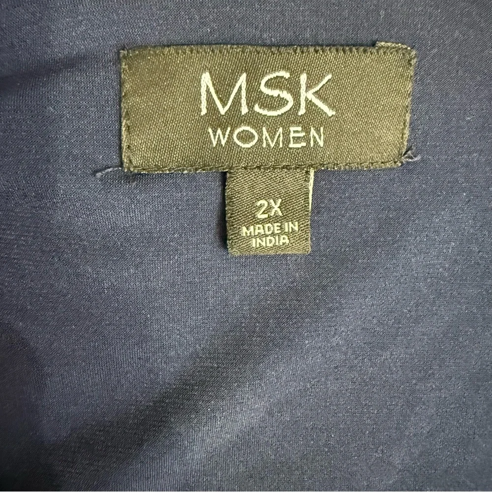 MSK Women’s Navy Blue formal dress with rhinestone detail size 2X - Picture 7 of 10